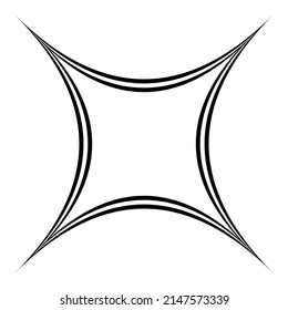 Shiny Star Flat Icon Isolated On White Background