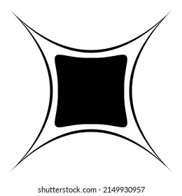 Shiny Star Flat Icon Isolated On White Background