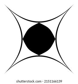 Shiny Star Flat Icon Isolated On White Background