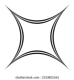 Shiny Star Flat Icon Isolated On White Background
