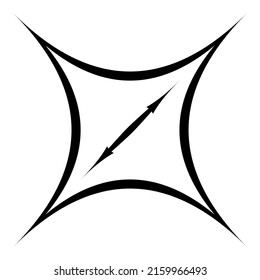 Shiny Star Flat Icon Isolated On White Background