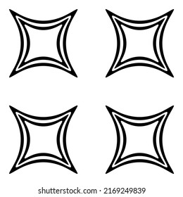 Icono De Estrella Luminosa Aislado En Fondo Blanco