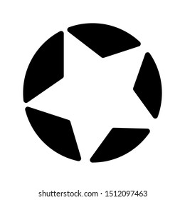 Shiny star icon inside the circle. sign for cellular concepts and web design. icon shines a star. The best choice, favorite symbol, logo illustration. icon vector illustration