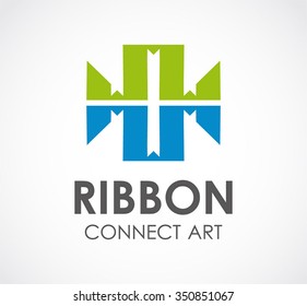 Shiny of star light geometric abstract vector and logo design or template decoration art business icon of company identity symbol concept