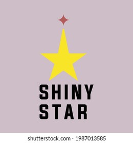 Shiny Star Logo Concept. golden star vector illustration templete
