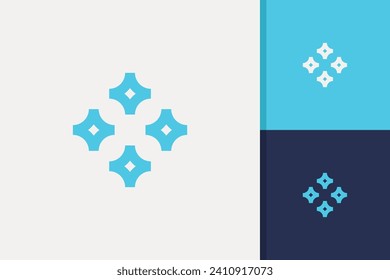 brillante con la plantilla de diseño de logotipo de estrella