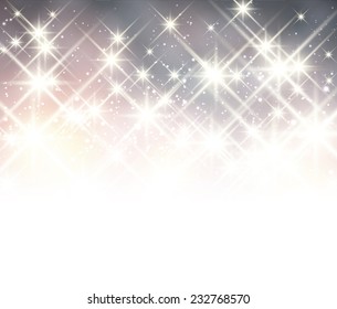 Shiny starry christmas background. Vector Illustration.