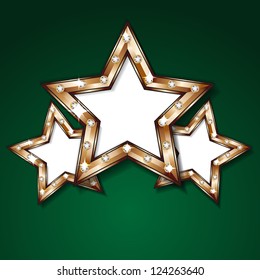 Shiny stars design template