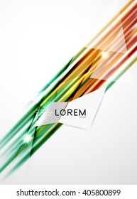 Shiny straight lines abstract background. Glossy multicolored stripes