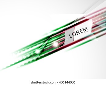 Schlichte, gerade Linien abstrakter Hintergrund. Glossy-mehrfarbige Streifen