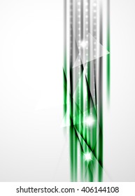Shiny straight lines abstract background. Glossy multicolored stripes