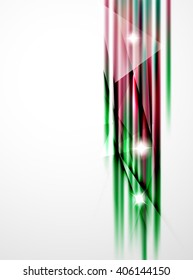 Shiny straight lines abstract background. Glossy multicolored stripes