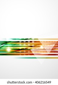 Shiny straight lines abstract background. Glossy multicolored stripes