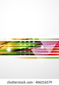Shiny straight lines abstract background. Glossy multicolored stripes