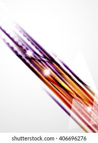 Shiny straight lines abstract background. Glossy multicolored stripes