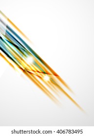 Shiny straight lines abstract background. Glossy multicolored stripes