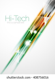 Shiny straight lines abstract background. Glossy multicolored stripes