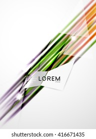 Shiny straight lines abstract background. Glossy multicolored stripes