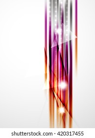 Fundo abstrato de linhas retas brilhantes. Listras multicoloridas brilhantes