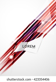 Shiny straight lines abstract background. Glossy multicolored stripes