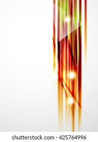 Luminosas líneas rectas de fondo abstracto. Bandas multicolores brillantes