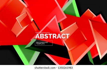 Shiny style geometric background, vector