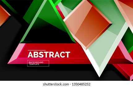 Shiny style geometric background, vector