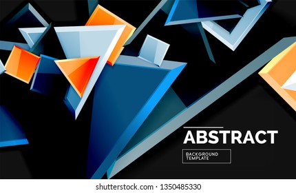 Fondo geométrico brillante, vector