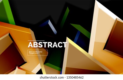 Fondo geométrico brillante, vector