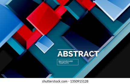 Fondo geométrico brillante, vector