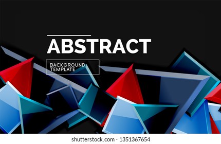 Shiny style geometric background, vector