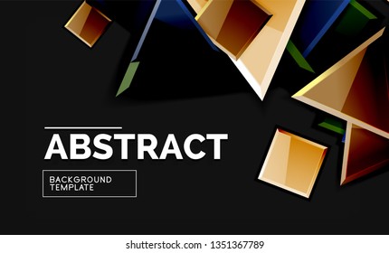 Geometrischer, glänzender Hintergrund, Vektorgrafik