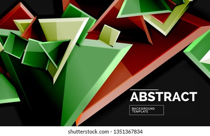 Shiny style geometric background, vector