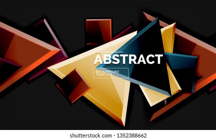 Fondo geométrico brillante, vector
