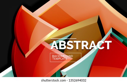 Fondo geométrico brillante, vector
