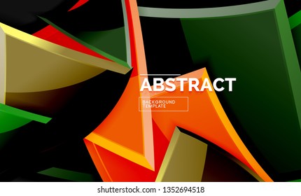 Fondo geométrico brillante, vector