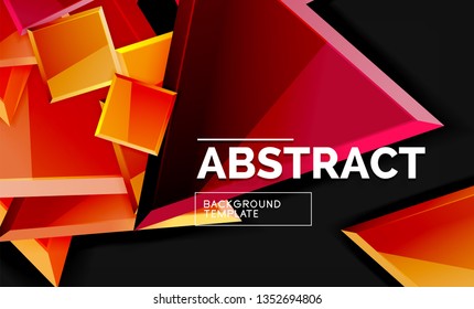 Fondo geométrico brillante, vector