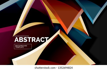 Shiny style geometric background, vector