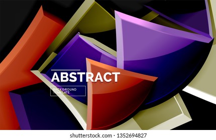 Fondo geométrico brillante, vector
