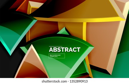 Fondo geométrico brillante, vector