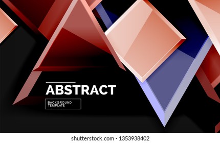 Fondo geométrico brillante, vector