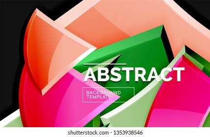 Fondo geométrico brillante, vector