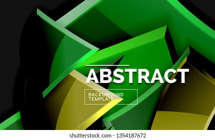 Shiny style geometric background, vector