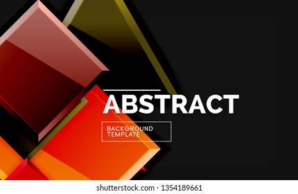 Shiny style geometric background, vector