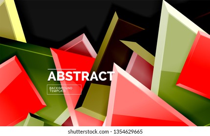 Shiny style geometric background, vector