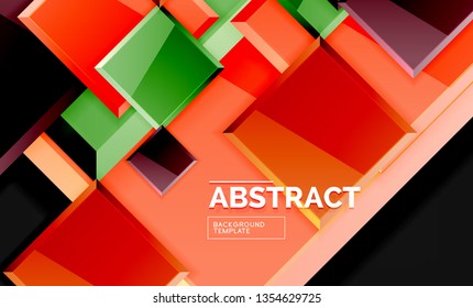 Fondo geométrico brillante, vector