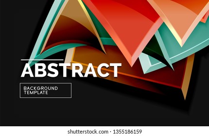 Geometrischer, glänzender Hintergrund, Vektorgrafik