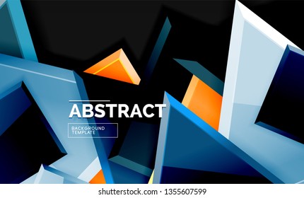 Shiny style geometric background, vector