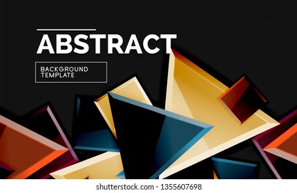 Shiny style geometric background, vector