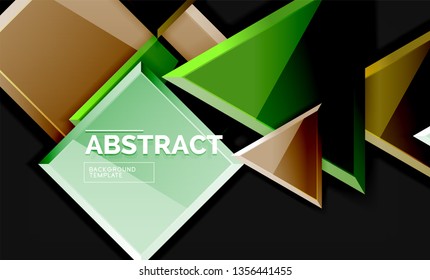 Shiny style geometric background, vector